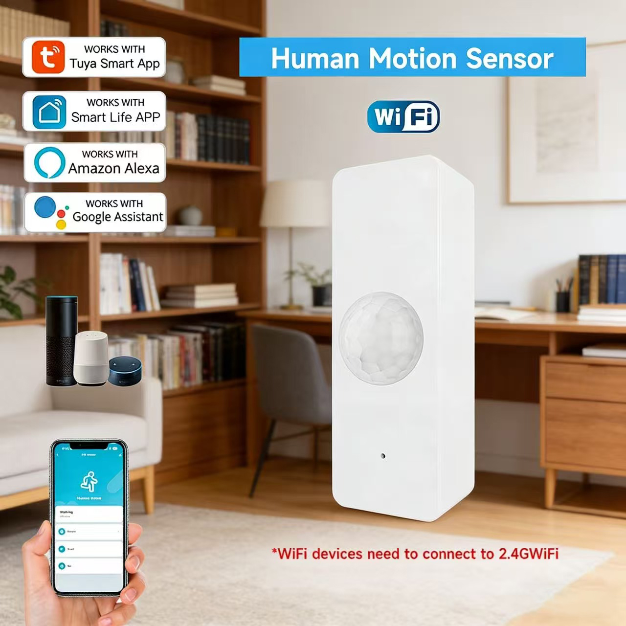 Pir Motion Sensor - WiFi Smart PIR Motion Sensor Tuya