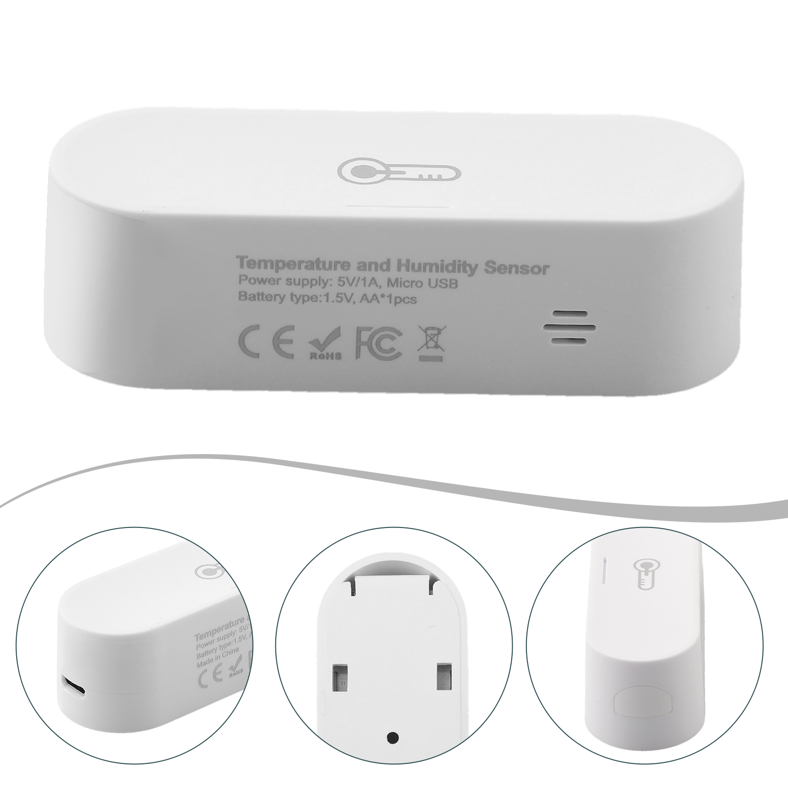 Smart Home Group - ~1pc Temperature And Humidity Sensor For