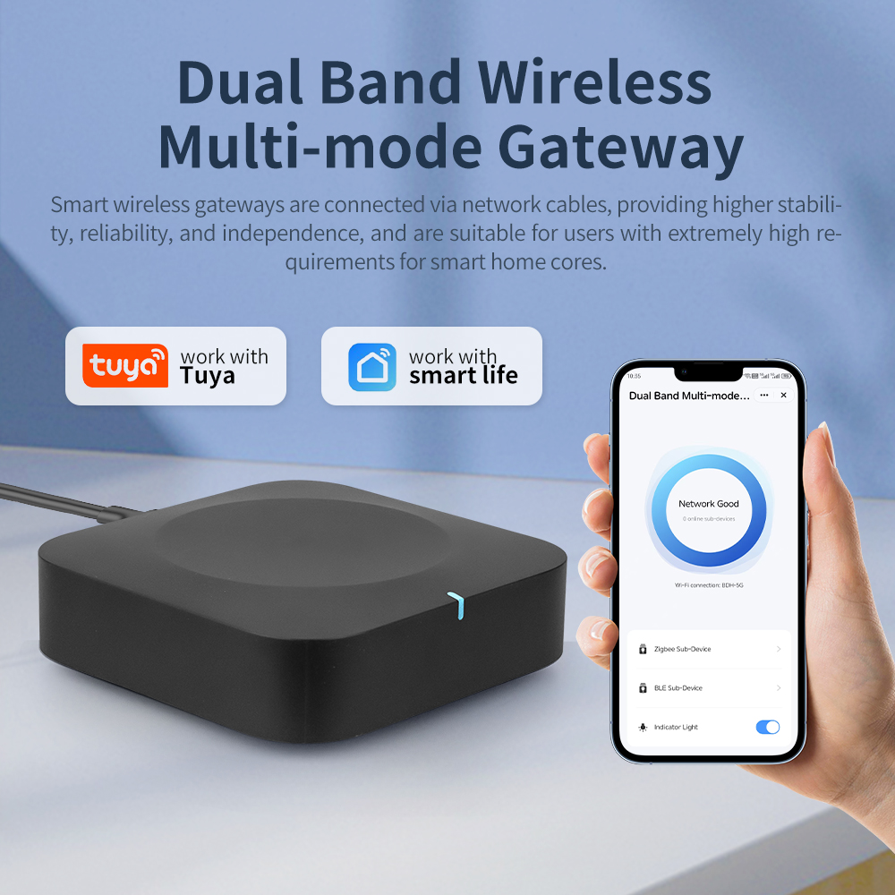 Tuya Dual-Band Gateway 2.4G/5G - Smart Home Wifi Hub review and price