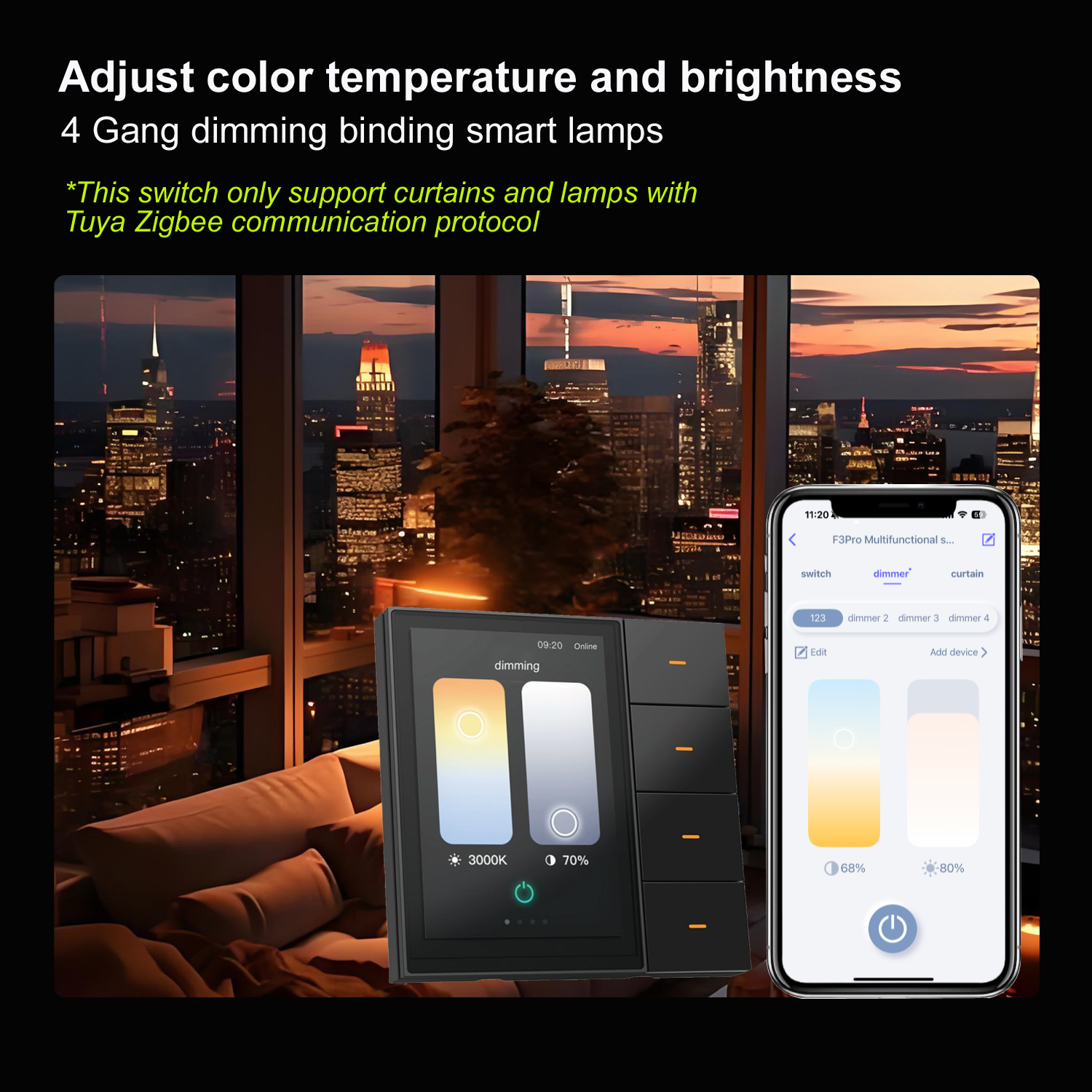 F3-pro Tuya Smart Panel ZigBee - Smart Home Integration review and price