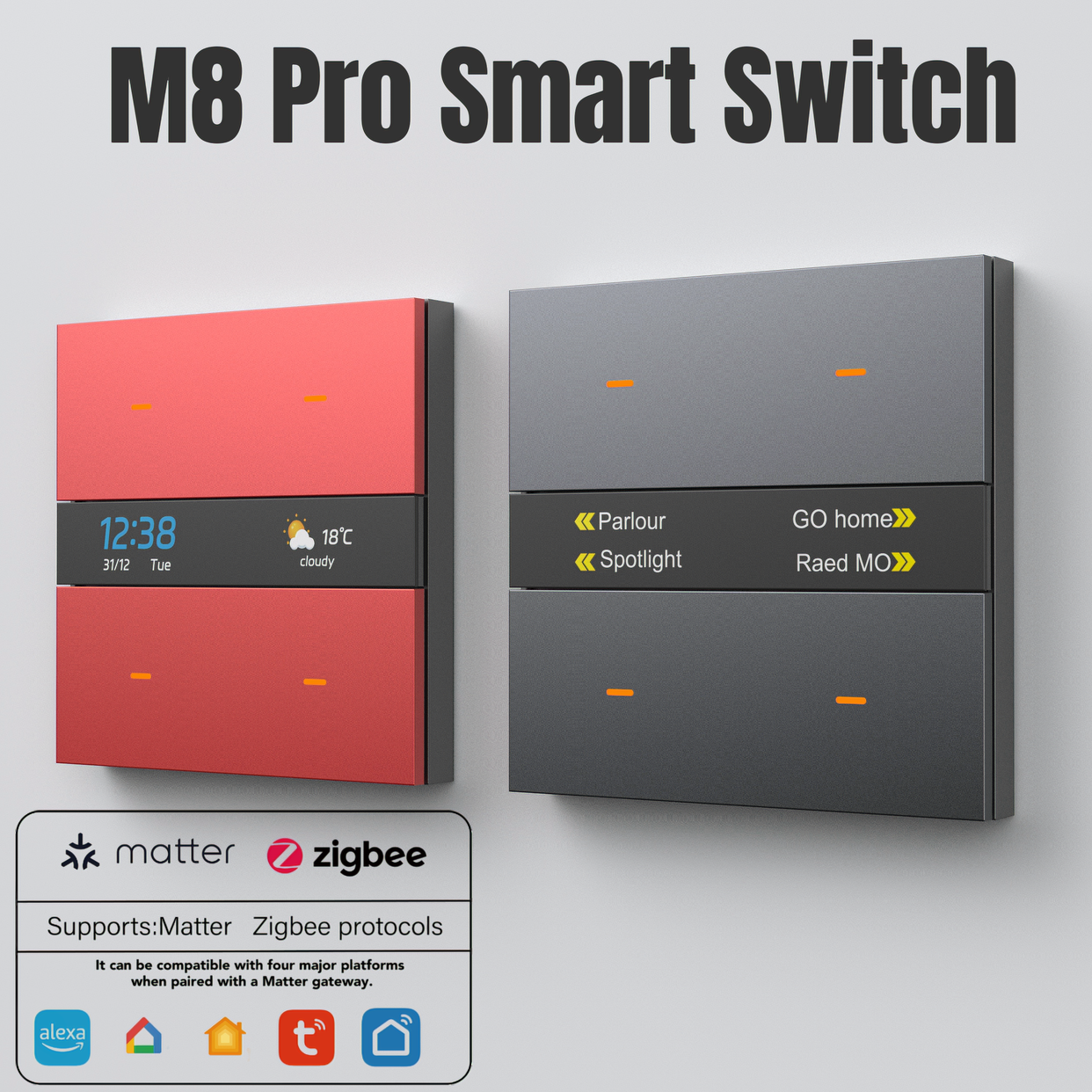 M8Pro Tuya Smart Switch & Zigb - Smart Home Key review and price