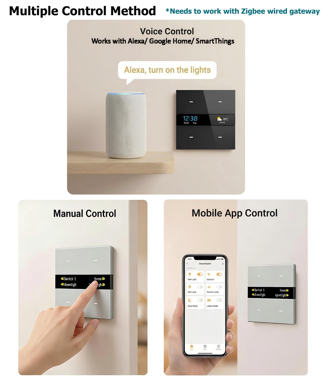 M8 pro Zigbee smart switch pan - Smart Home Integration review and price