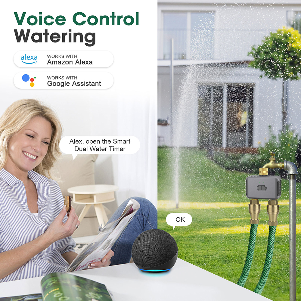 Tuya 2 Zone Watering Timer Gar - Smart Home Integration review and price
