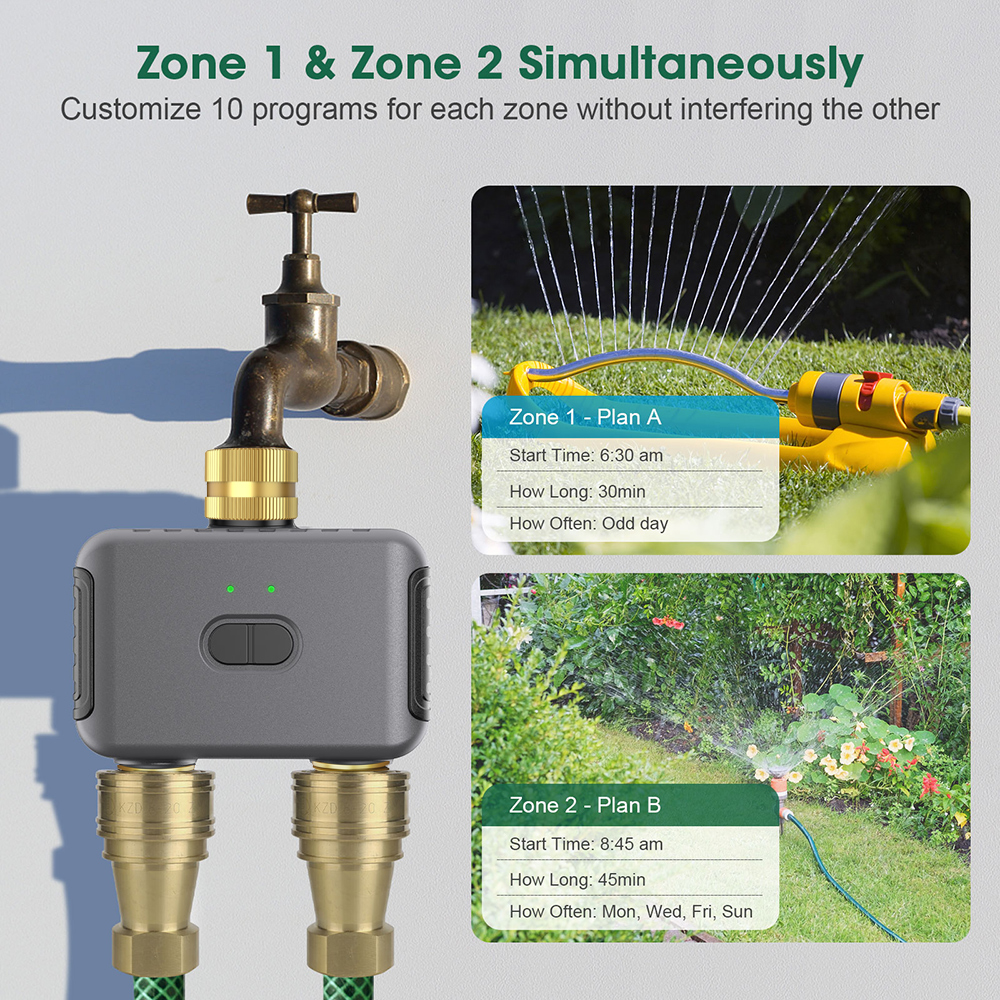Tuya 2 Zone Watering Timer Gar - Smart Home Integration review and price