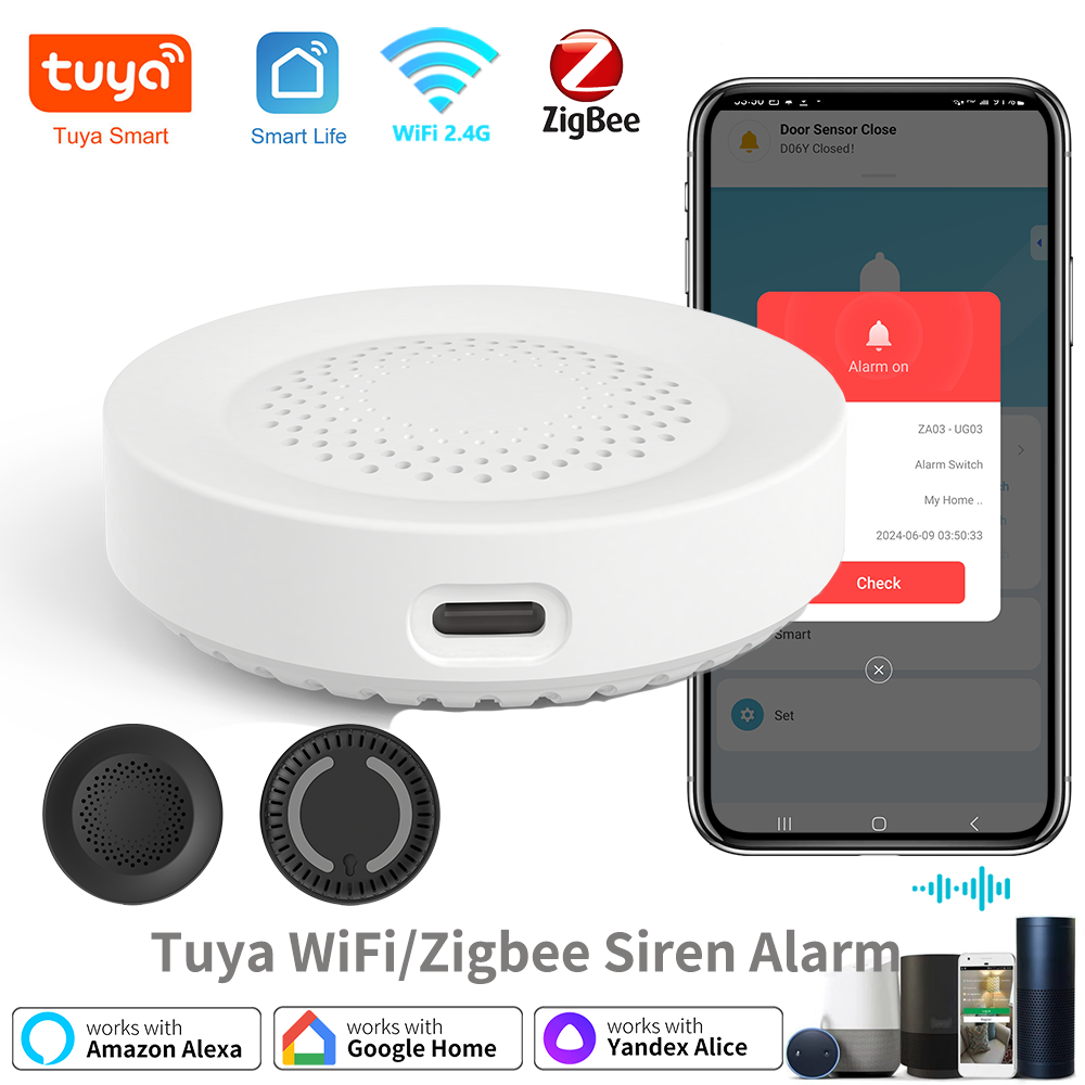 Tuya Zigbee WiFi Siren Alarm F - Smart Home Wifi Hub review and price